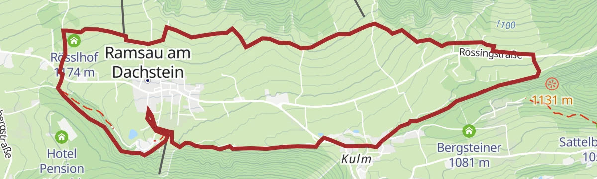 Route map: Frühlingslauf Ramsau